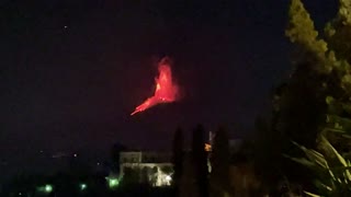 Spectacular Etna Volcanic Eruption
