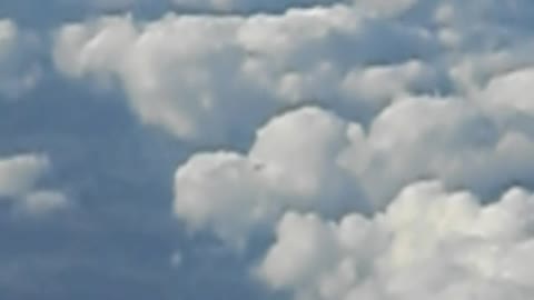 UFO from an airplane flying somewhere above central Europe.