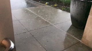 Slow Motion rain & hail