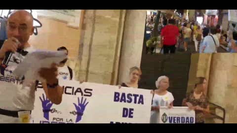 Manifestación Valencia 2 de Octubre 2021 NO AL APARTHEID CARNET COVID
