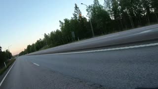 Car Turning Creates Close Call for Motorcyclist