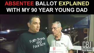 Absentee Ballot vs Mail In Ballot Fraud Explained with my 90 Year Young Dad...