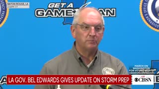 Louisiana Governor Bel Edwards updates the public on Hurricane Ida
