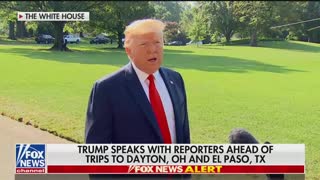 President Trump speaks to press on El Paso and Dayton shooting Clip 2