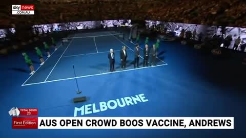 Australian Open Crowd Boos Vaccine Rollout Comments from Tennis President