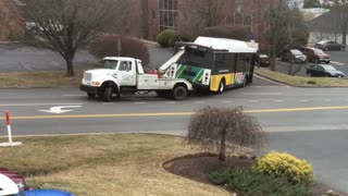 Tow Truck Outmatched by Heavy Load