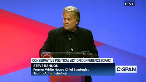 Steve Bannon at CPAC: "If you're not 120% committed" to saving America it won't happen
