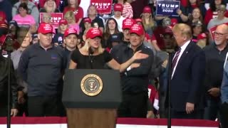 Herb Brooks daughter speaking at Trump rally