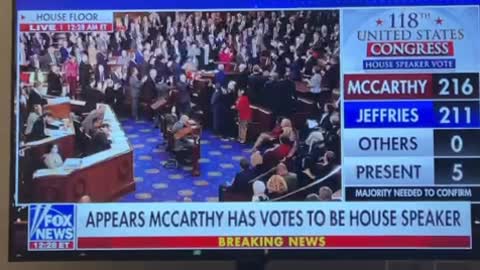 McCarthy winning Speaker votes 1-7-2023
