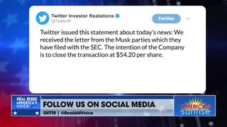 Elon Musk makes offer to buy Twitter, per original agreement