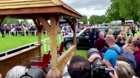 Queen Elizabeth attends horse show in Windsor