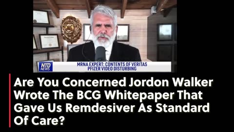 Dr Robert Malone Interviewed about Jordan Walker (Pfizer) Veritas video