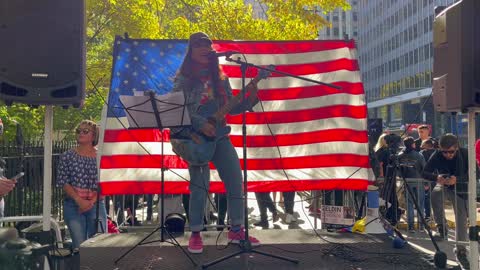 Sandra Small - Art of Freedom Rally - City Hall NYC 102222