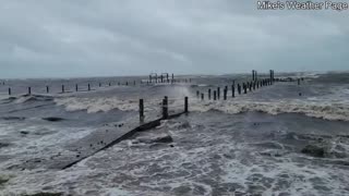 Drone Footage of Tropical Storm Fred in Florida