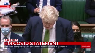 Boris Johnson ENDS Face Mask Mandates