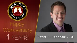 Happy 4 year work anniversary to Peter J. Saccone - DO