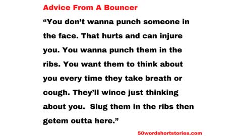 Advice From A Bouncer