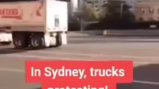 In Sydney another truckers protest