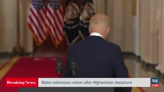 Biden TURNS HIS BACK on Reporters Asking Questions About Afghanistan Disaster
