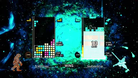 Tetris Effect beat down