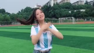 Chinese beautiful girl dancing