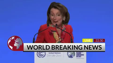 Funny Parody of House Speaker Nancy Pelosi At COP26
