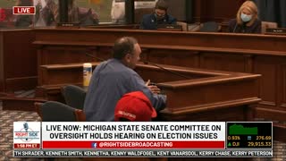 Witness #27 testifies at Michigan House Oversight Committee hearing on 2020 Election. Dec. 2, 2020.