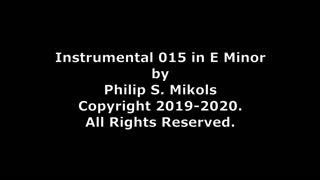 Instrumental 015 in E Minor