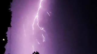 Storm Fills Sky With Spectacular Lightning