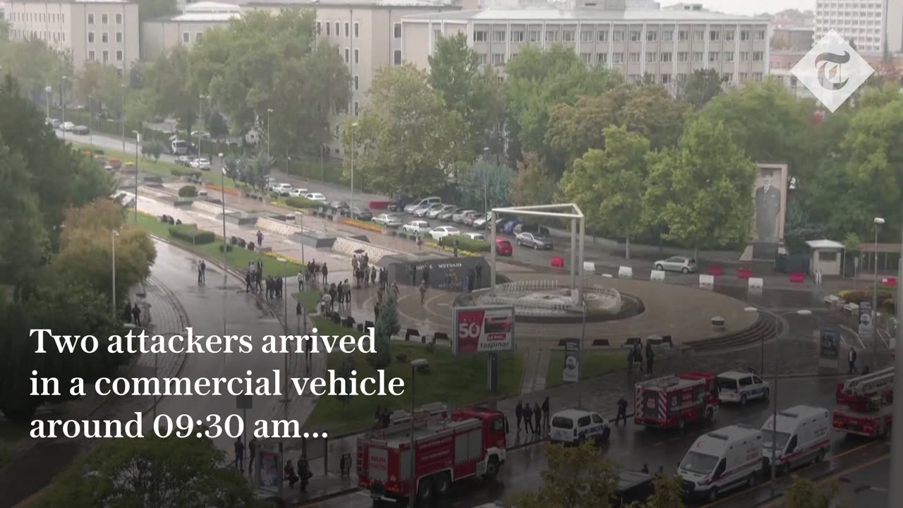 Turkey- Moment suicide bomber launched attack near Ankara parliament