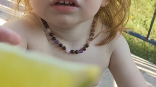 Giving daughter a Lime