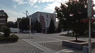 Новия център на град Симитли, България