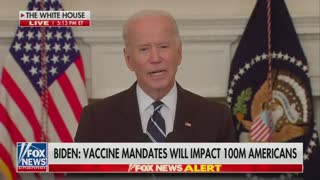 Joe Biden addressing unvaccinated Americans