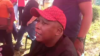 Julius Malema in Pietermaritzburg on Sunday