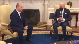 Biden Appears To Fall Asleep During Meeting with Israeli PM Naftali Bennett