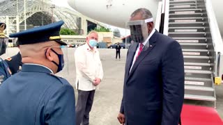 Vaccinated Secretary of Defense Lloyd Austin Wearing a Face Mask AND a Shield
