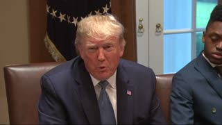 President Donald Trump responds to IG report