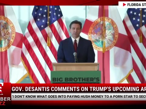Watch: Gov. DeSantis Comments On Trump's Upcoming Arrest