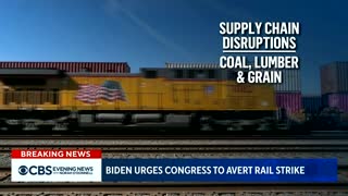 Biden urges Congress to help avert potential rail strike