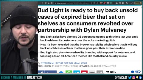 BudLight PREPS BUYBACK, Expired Beer To Be BOUGHT By FAILING Brand As Dylan Mulvaney DESTROYS Legacy