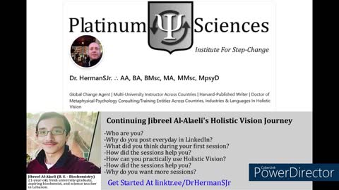 Continuing Jibreel Al-Alaeli's Holistic Vision Journey (w/ Dr. HermanSJr.)