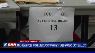 Mich. poll workers report unregistered voters cast ballots