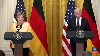 Biden Stumbles Through Introducing Germany’s Merkel