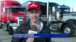 REAL AMERICA -- Dan Ball W/ OAN's Stefan Kleinhenz, U.S. Trucker Convoy Begins Wed., 2/22/22