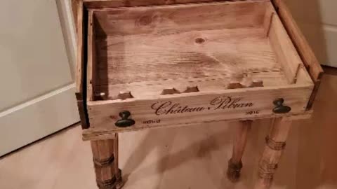 Wine Box Desk by Off the Vine Designs