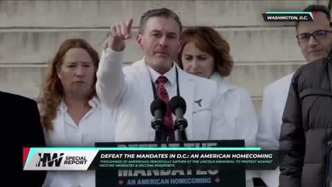 Dr. Ryan Cole Speaking at the Defeat the Mandates Rally in DC