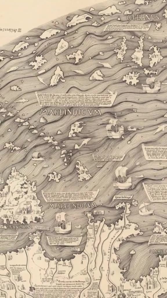 THE MAP OF THE EARTH CREATED IN 1450 IS ONE OF THE MOST ENIGMATIC MAPS