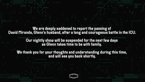 No Live Show Tonight—Thank You For Your Thoughts and Understanding