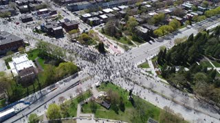 Drone Footage Of The Protest On March 1