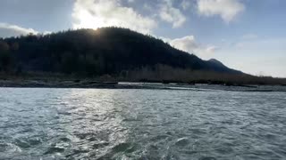 Relaxing sound of river- beautiful day bc Canada